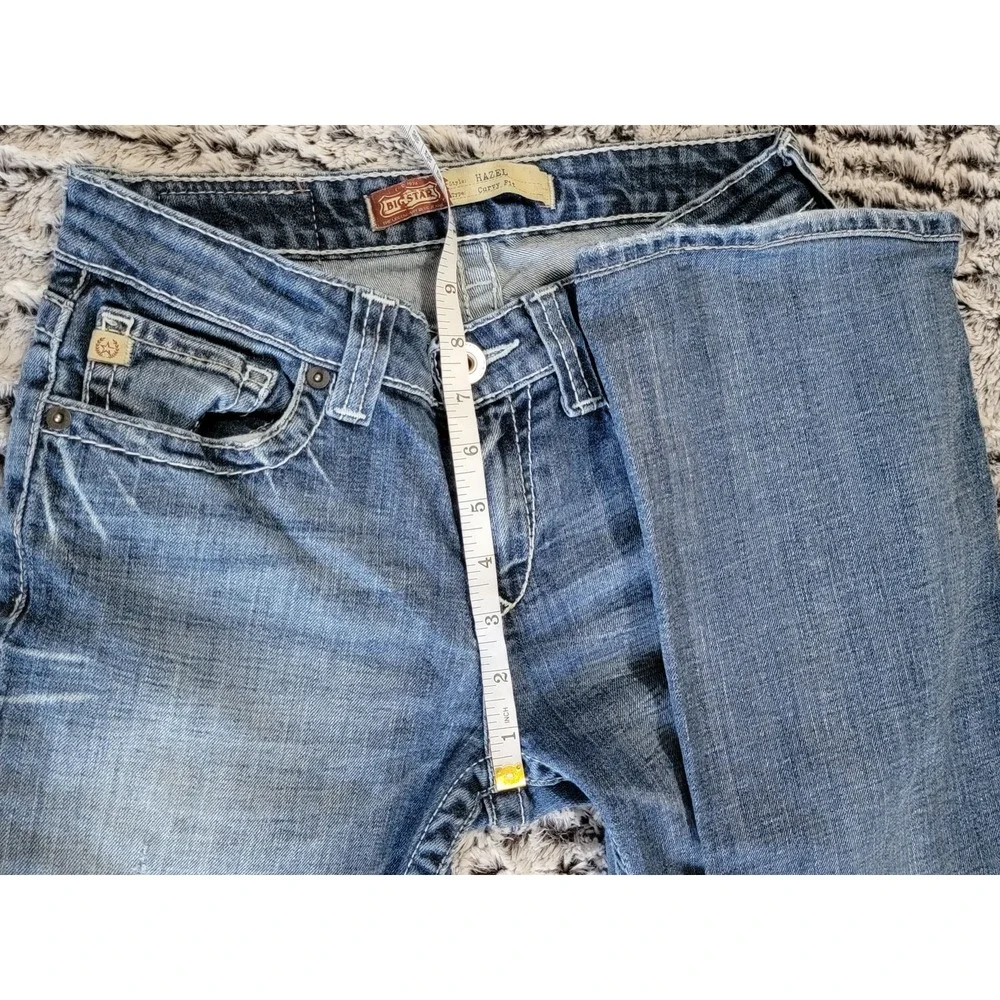 Big Star Denim‎ Jeans Women Size 26R Bootcut Medium Wash Distressed